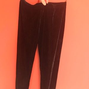 Black Velvet leggings